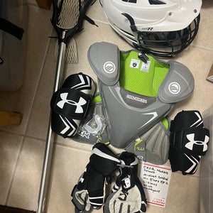 Lacrosse equipment! Full set up.  Meets All NOCSAE Standards