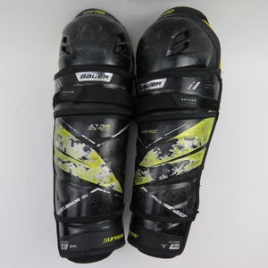 Bauer Supreme UltraSonic NHL Pro Stock Ice Hockey Player Shin Pads Protective Senior 15"