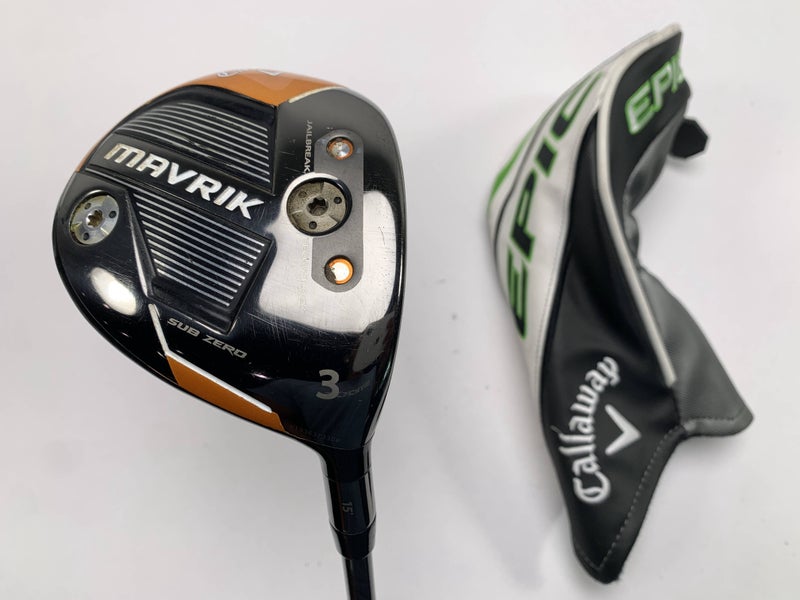 Callaway Mavrik Sub Zero 3 Fairway Wood 15* EvenFlow 6.0 65g Stiff RH HC
