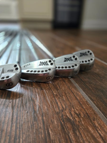 Used Men's PXG 0311P Right Handed Iron Set Stiff Flex Steel Shaft