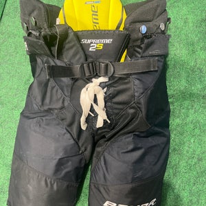Black Used Bauer Supreme 2S Hockey Pants: (Size: Junior XL)