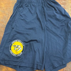 Navy Used Boys Champro Shorts - Large - Preds Select