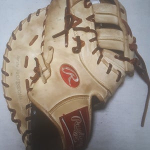 Used Rawlings Left Hand Throw First Base GGEFB13 Baseball Glove 13"
