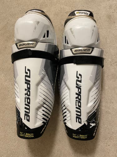 Used Senior Bauer 14"  Supreme S170 Shin Pads