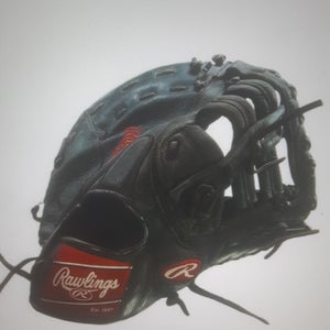 Used Rawlings Right Hand Throw First Base Premium Series Baseball Glove 12.5"