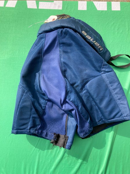Blue Used Youth Large Bauer Supreme 1S Hockey Pants