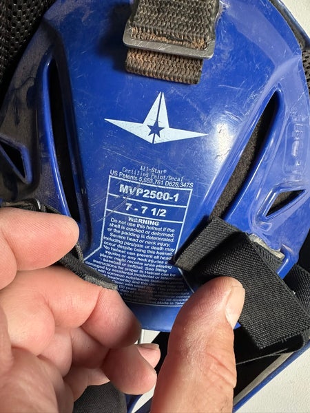All Star Adult Royal Blue Catchers Helmet MVP2500-1