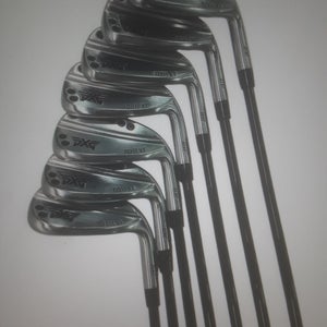 Used Men's 2018 PXG 0311XF Right Handed Iron Set Stiff Flex 7 Pieces Graphite Shaft