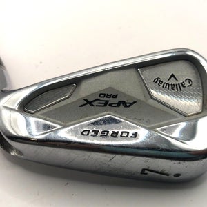 Callaway Apex Pro Forged 7 Iron Demo Fitting Head True Temper Elevate Stiff Flat