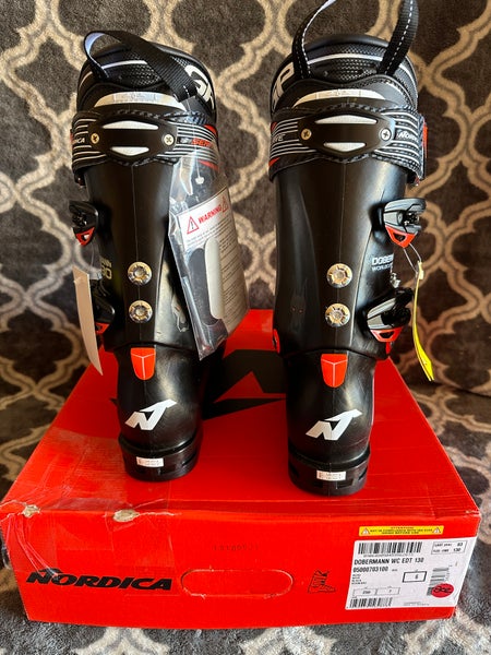 Nordica Dobermann World Cup EDT 130 Ski Boots Black Size-25