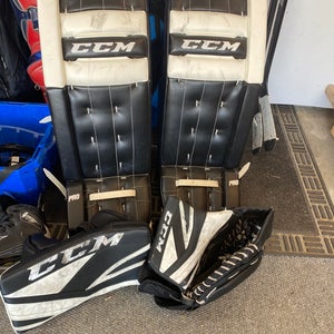 Used  CCM  Retro Flex III Pro Goalie Leg Pads