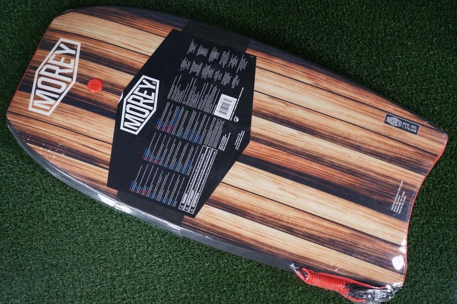 MOREY MACH 11 TUBE RAIL BODY BOOGIE BOARD, RED WOOD, SIZE 42" 21"