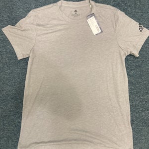 New Adidas Men's Medium Gray Blend Tee