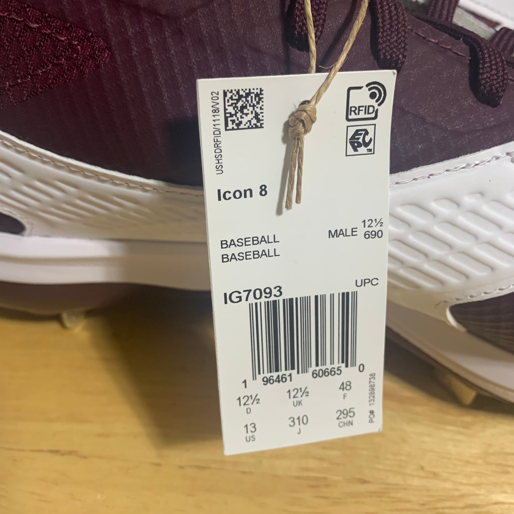 Adidas Icon 8 Mid Metal Baseball Cleats Purple White Grey Men\'s Size 12 Sneakers Adidas Icon 7 Men main image 4