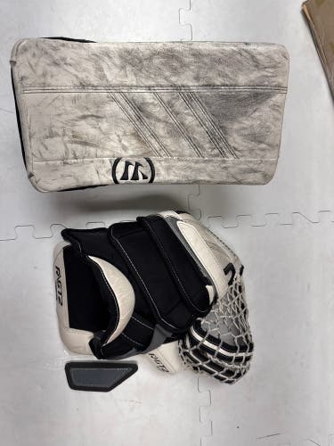 Warrior GT2 glove/blocker Int White