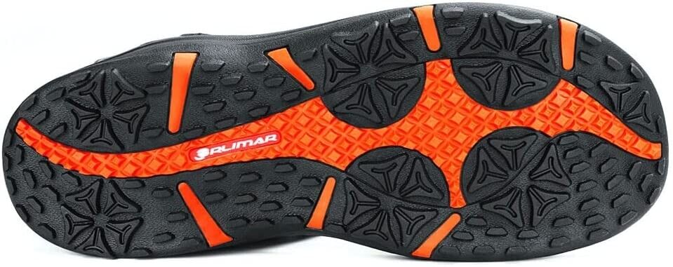 Orlimar Golf Men's Spikeless Golf Sandals - Brown / Orange - Men's US Size 10