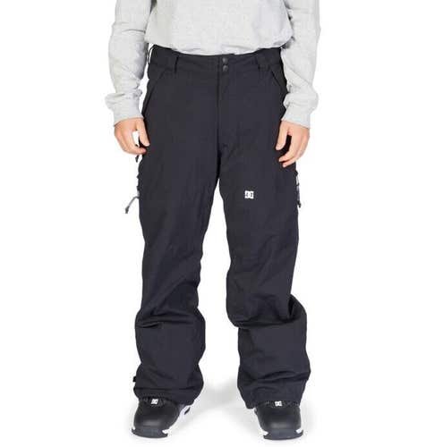 DC Squadron 45K Shell Snowboard Pants, Men's Size Medium, Black New