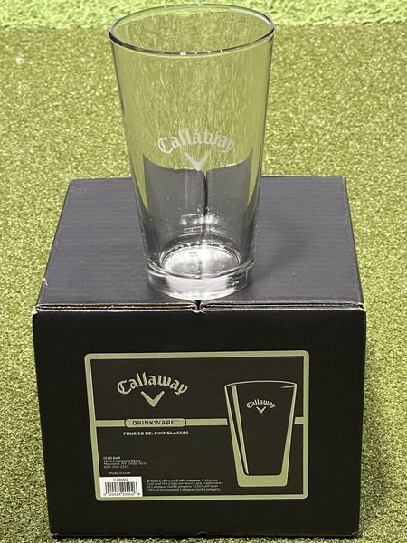 Callaway Golf Pint Drinking Glasses Collectors Gift Set of 4 New RARE!