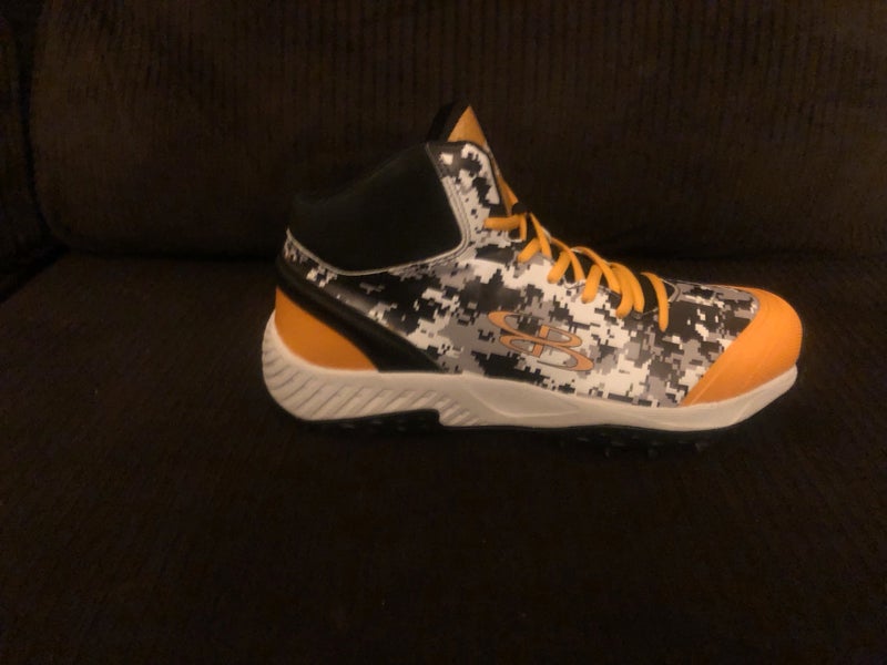 Yellow New Men's High Top Turf Cleats