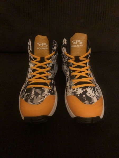 Yellow New Men's High Top Turf Cleats