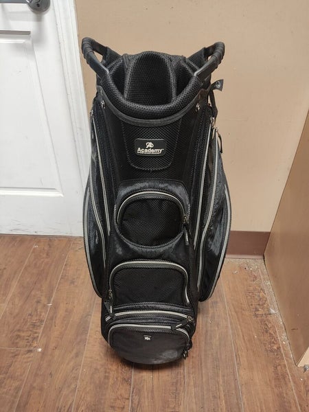 Academy Sports 14 Divider Golf Cart Bag Black/Grey w Rainocver