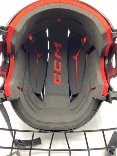 NEW CCM Tacks 70 Helmet Combo, White, Medium