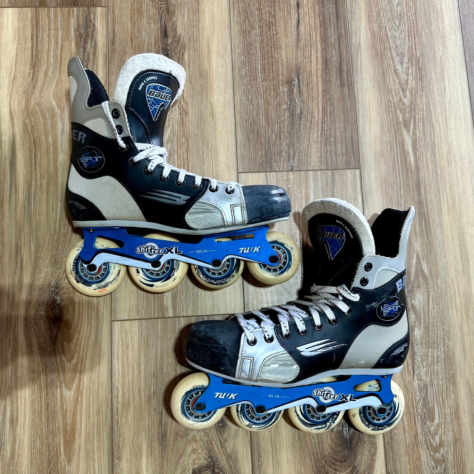 Bauer Vapor XL Shifter XL Inline Hockey Roller Blade Skates, Size 