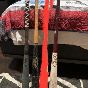 Wood Baseball Bats (See Description for Info)