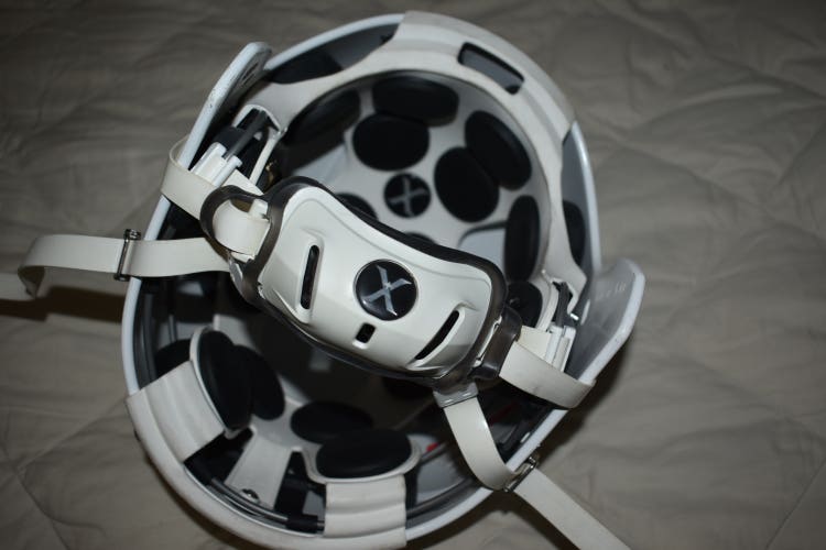 Xenith X1 Football Helmet, White, Large