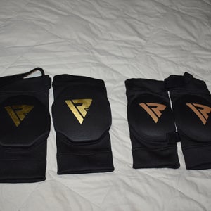 RDX Sparring/MMA Adult Elbow/Knee Protection, Black, 4 Piece Set - Great Condition!