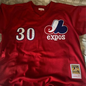 Red New XL Mitchell & Ness Jersey