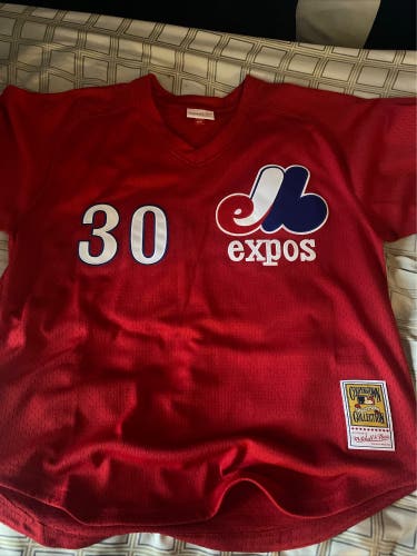 Red New XL Mitchell & Ness Jersey