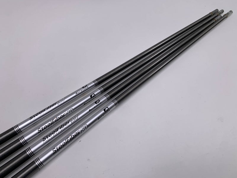 AeroTech SteelFiber i80 Stiff Graphite Iron Set 4 Shafts 34.25''-36''-Pull 0.355