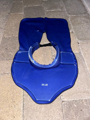 Custom Neck Guard Hockey Goalie Blue Roughneck