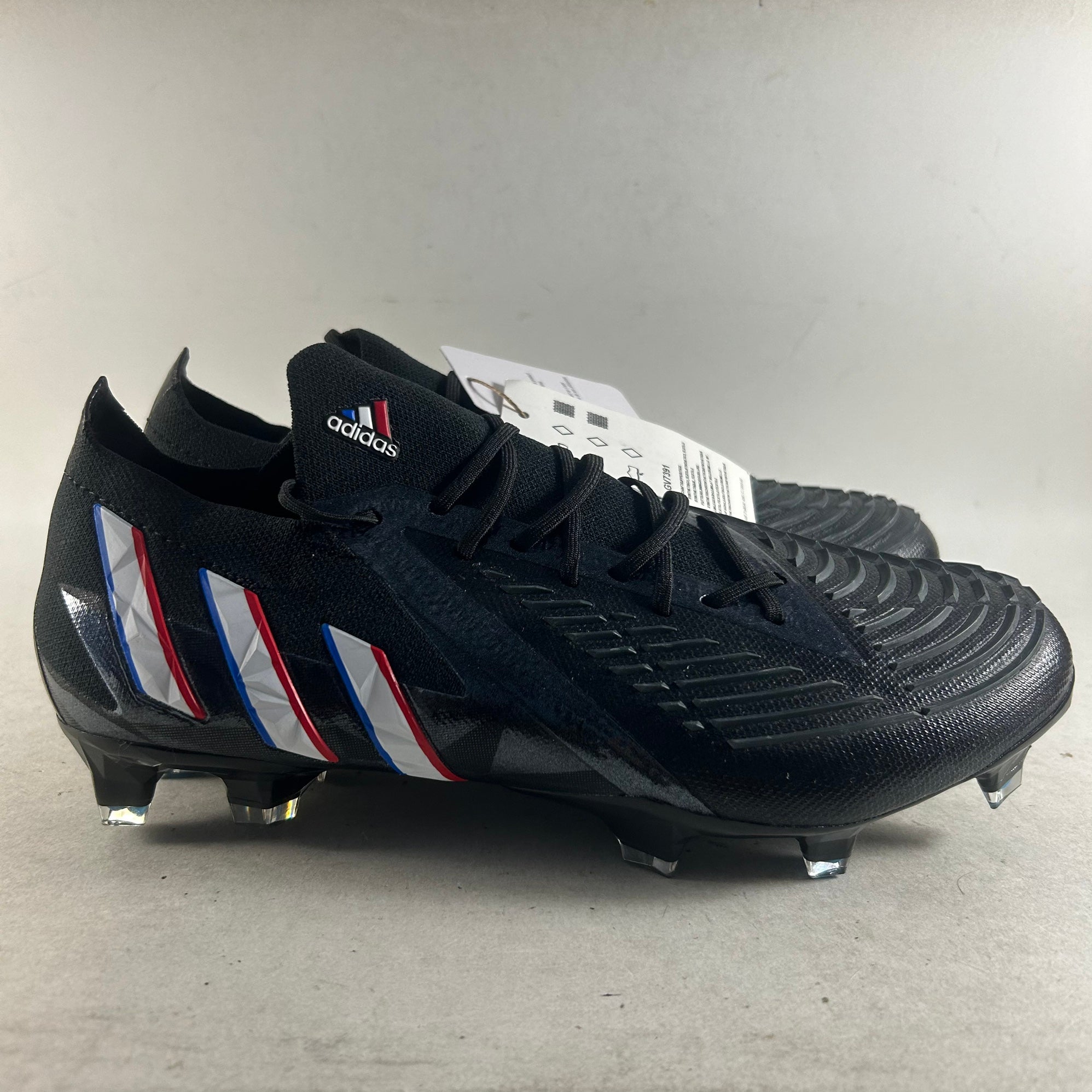 Adidas Predator Edge.1 L FG Soccer Cleats Black Red GW1023 Mens 6.5 Wmn 7.5 NEW Adidas Predator Edge .1 L FG Soccer Cleats Black Red Shoes  main image 3