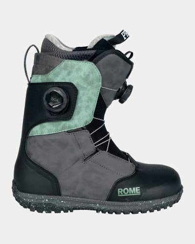 Rome Bodega Boa Snowboard Boots Women's Size 7, Black/Teal New 2025