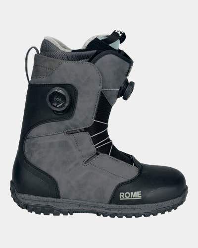 Rome Bodega Double Boa Snowboard Boots Men's Size 10 Black New 2025