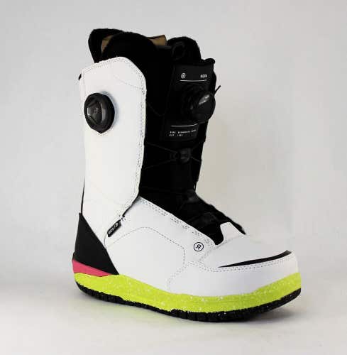 Ride Hera Double Boa Snowboard Boots Women's Size 7 Hyper White New 2025