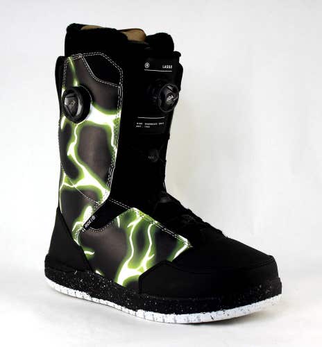 Ride Lasso Double Boa Snowboard Boots Men's Size 10 Storm New 2025