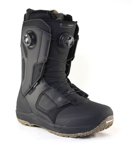 Ride Insano Double Boa Snowboard Boots Men's Size 10 Black New 2026