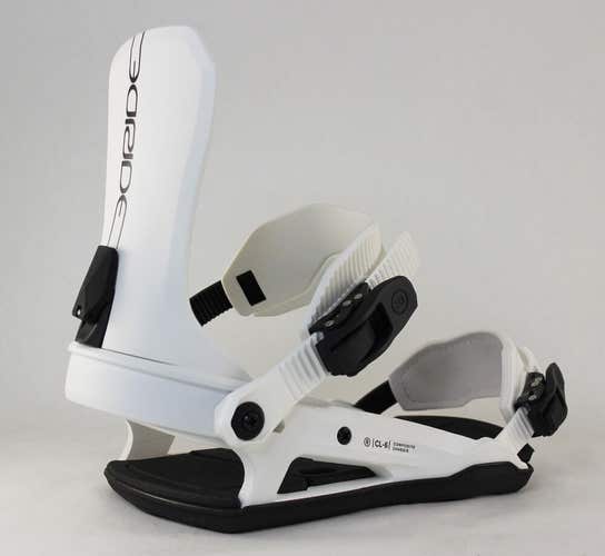 Ride CL-6 Snowboard Bindings Medium (Women's US Size 7-11) White 2025