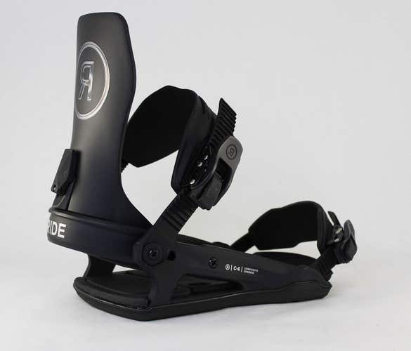 Ride C-6 Snowboard Bindings Medium (Men's US Size 6-10) Black New 2026