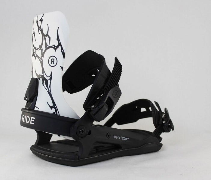 Ride C-8 Snowboard Bindings Medium (Mens US Size 6-10) Metaverse Tribal New 2025