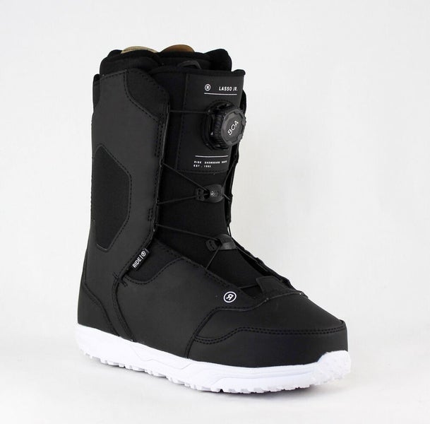 Ride Lasso Jr Boa Snowboard Boots Youth/Kids Size 5 Grows 2 Sizes Black New 2025
