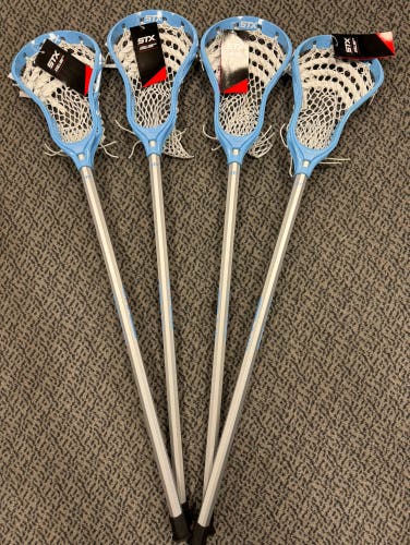 4-Pack STX Stallion 200 lacrosse sticks