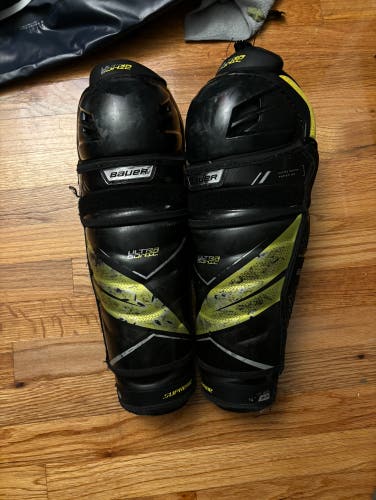 Used Senior Bauer 14"  Ultra sonic Shin Pads