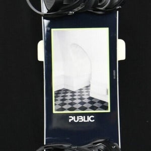 NEW PUBLIC SNOWBOARDS GENERAL SNOWBOARD SIZE 157 CM WITH LARGE BINDINGS $699