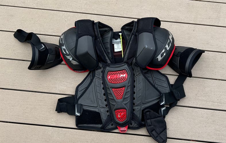 Large CCM Shoulder Pads - Used By Pittsburgh Penguins