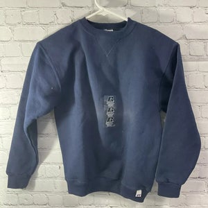 Russell Athletic Youth Unisex DriPower Large Navy Crew Neck Sweatshirt NWT