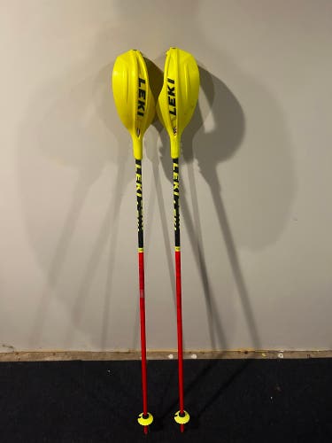 Used 46in (115cm) Leki World Cup Lite SL Ski Poles